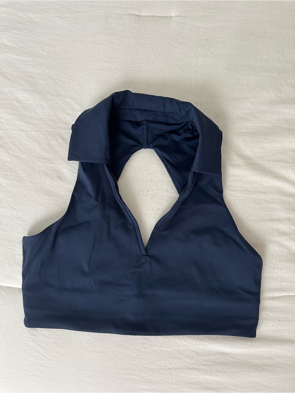 lululemon athletica Sleeveless Collared V-Neck Sports Bra- Club Blue